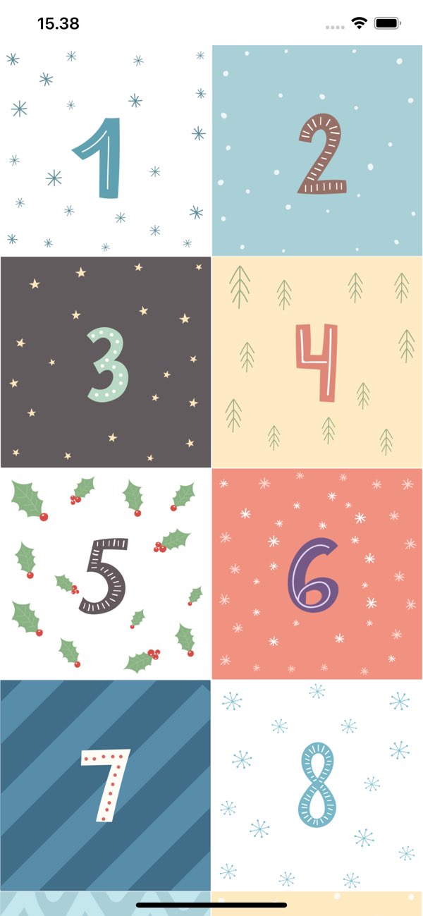 Advent Adventure calendar screen screenshot