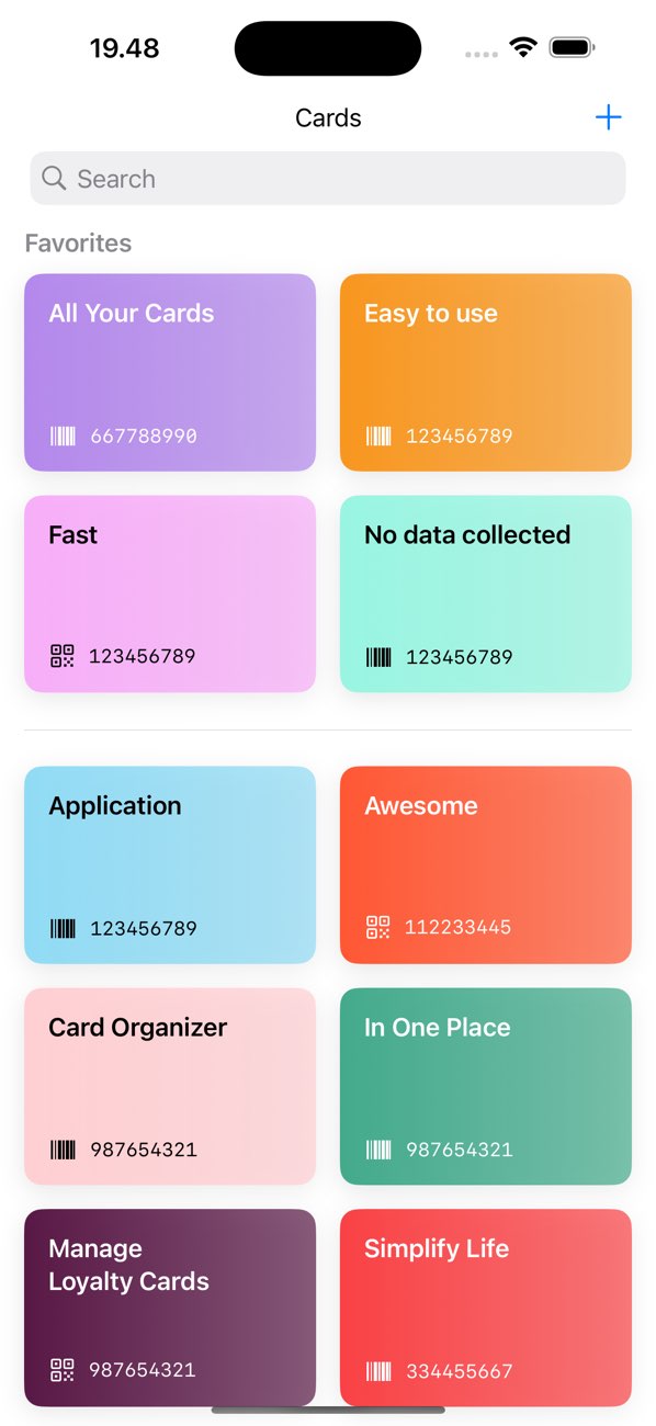 CardsPack iPhone app screenshot